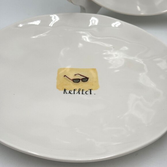 Snack Dessert Plate Pool Safe Beach ￼Set Let’s Go To The Beach Rae Dunn Melamine - Picture 3 of 7